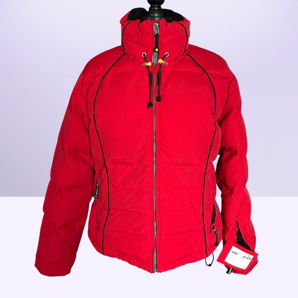 Obermeyer Goose Down ATC Jacket‎ Sz 14 Womens Outdoor Ski All Terrain Waterproof